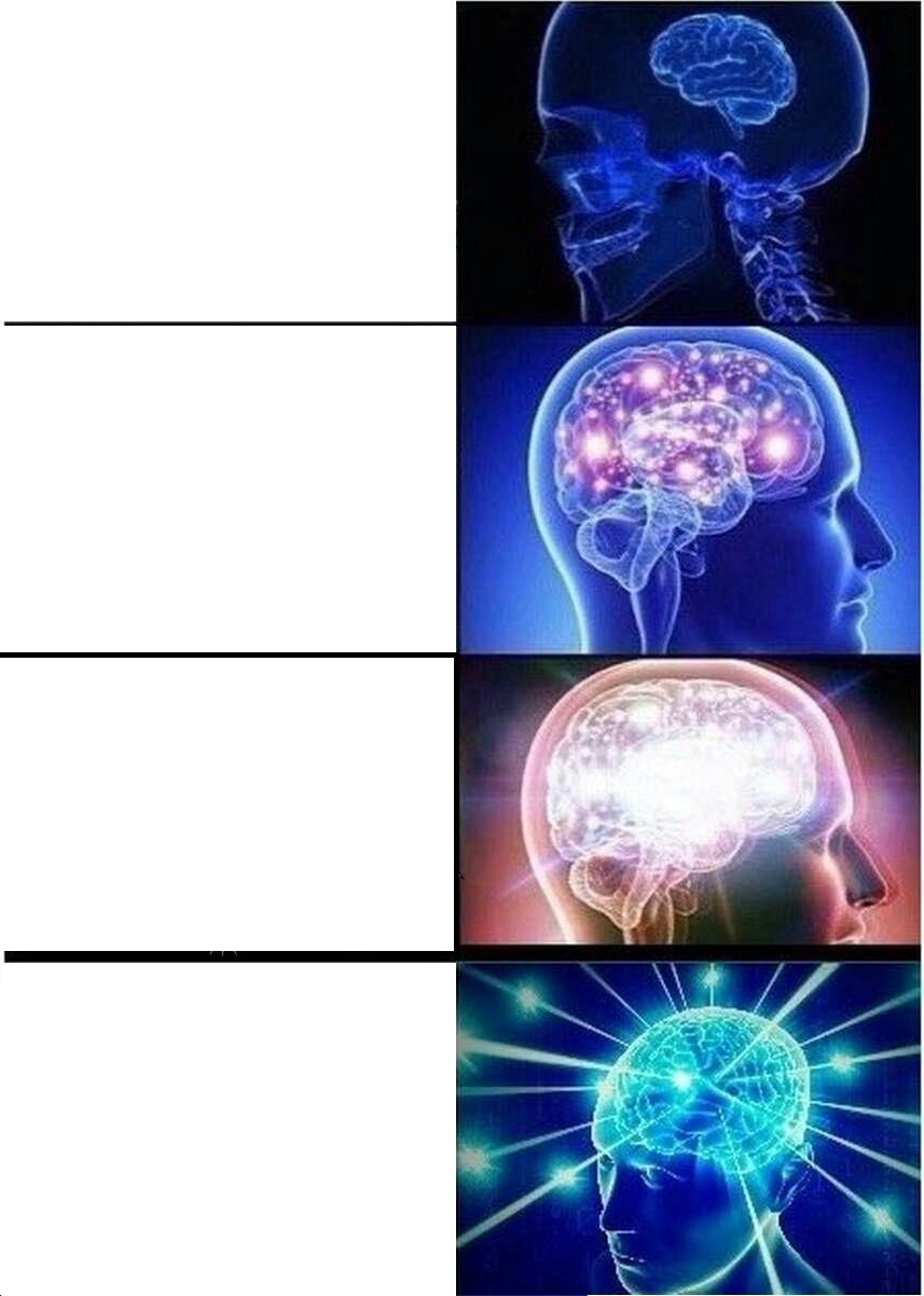 Expanding Brain meme about Saranoni