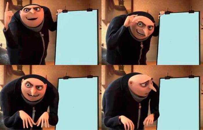 Gru's Plan meme about Saranoni