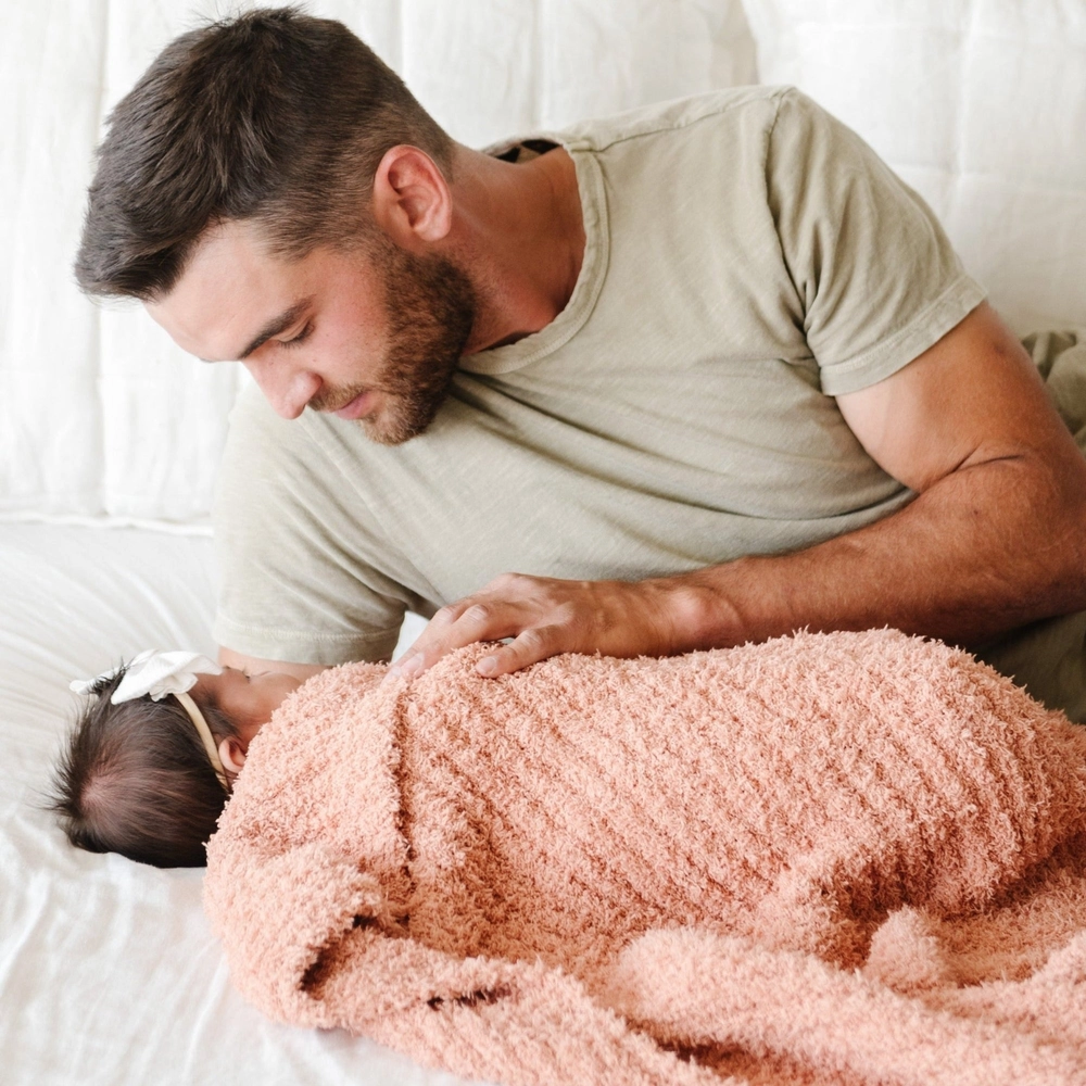 Ribbed Bamboni receiving blankets